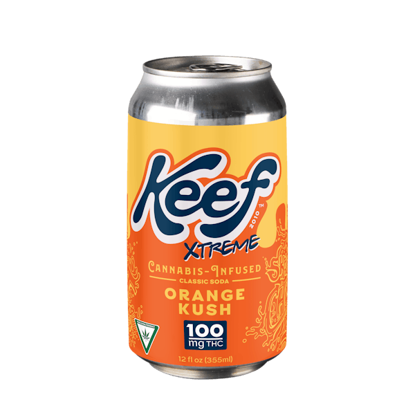 Product: Keef Xtreme |  Orange Kush Cannabis Infused Soda | 100mg