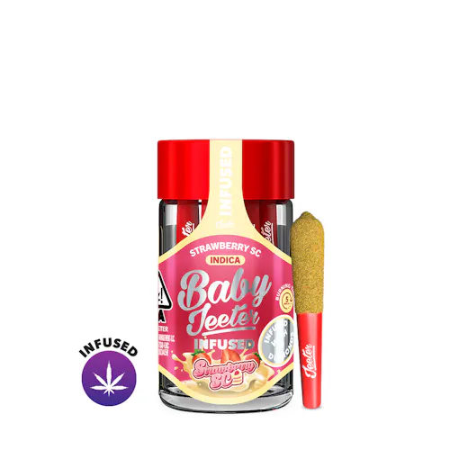 Strawberry SC Baby Jeeter Infused Pre-Roll 5-pack | 2.5g-active