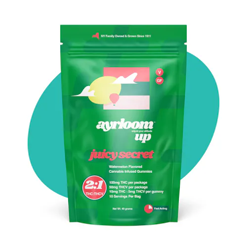 Ayrloom UP | Juicy Secret | 2:1 THC / THCV | 10pk-4