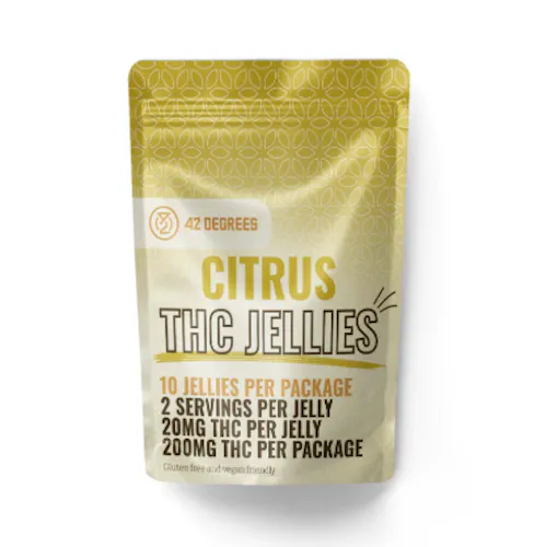 42 Degrees | Citrus 200mg Jellies-active