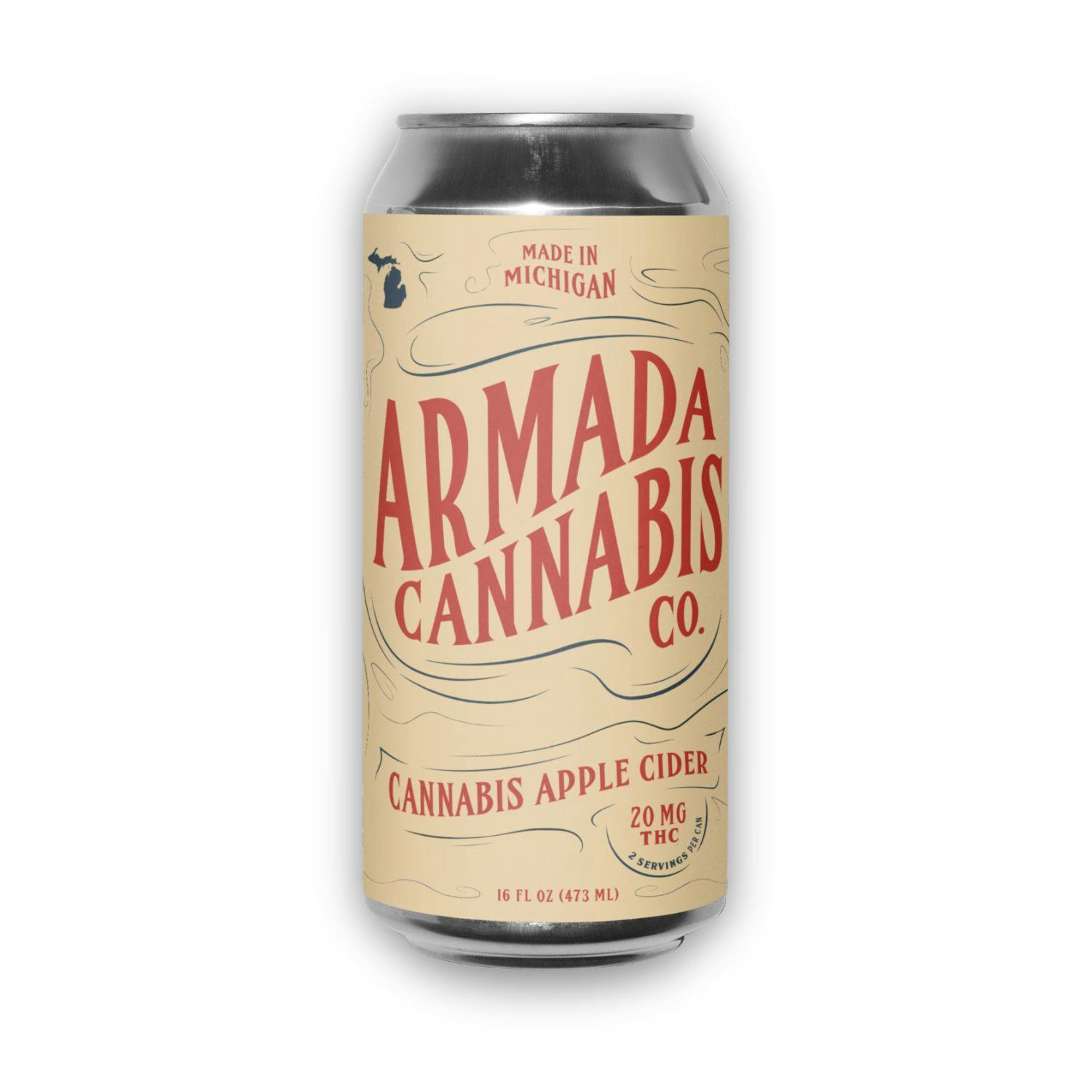 Armada Cannabis - Infused Cider - (20mg) - **SPARKLING SWEET APPLE**