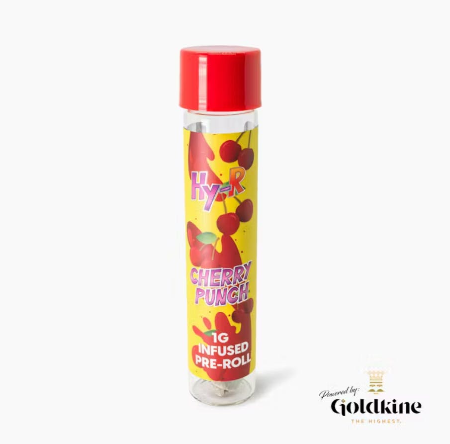Product: Hy-R | Cherry Punch | Infused Pre-roll | 1g | Indica