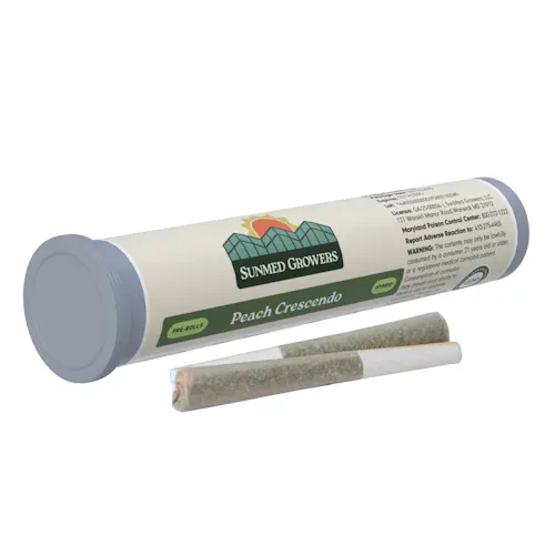 SunMed Peach Crescendo Pre-Rolls 0.5g x 2pk-3