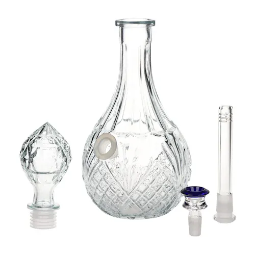 SeshGear Vintage Decanter Style Glass Water Pipe | Water Drop | 12.5-1
