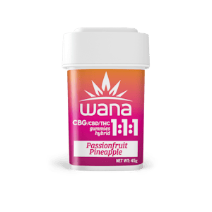 Wana | 100mg Classic Gummies | Passionfruit Pineapple 1:1:1
