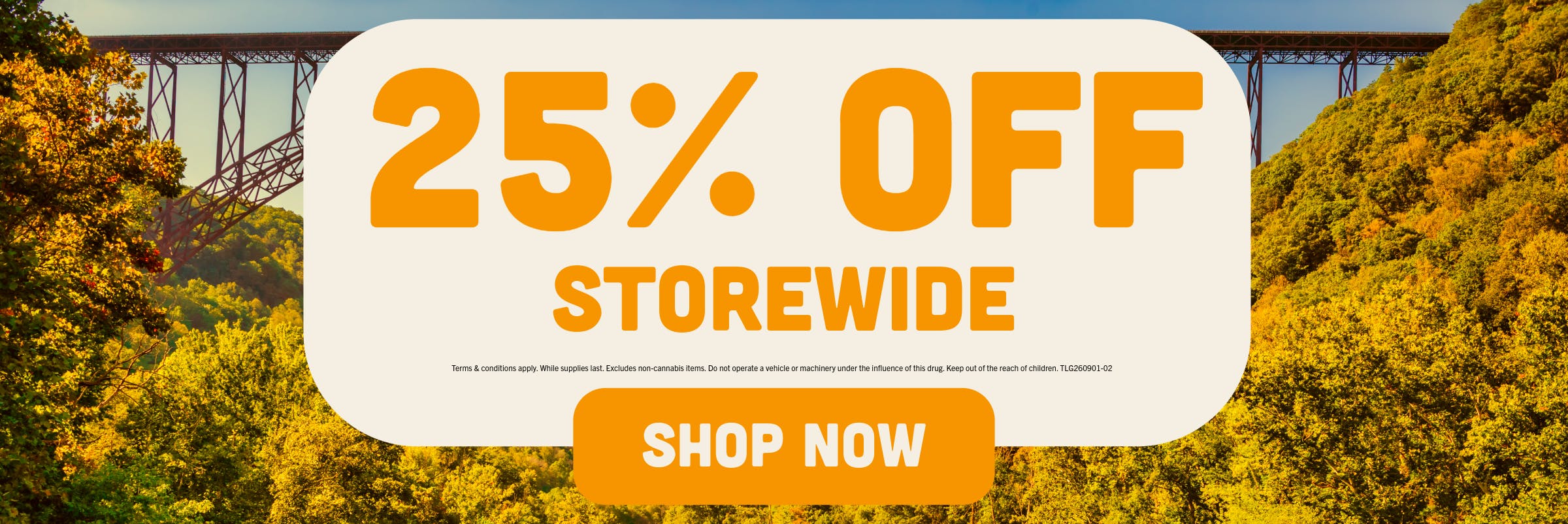 25% OFF STOREWIDE SALE
