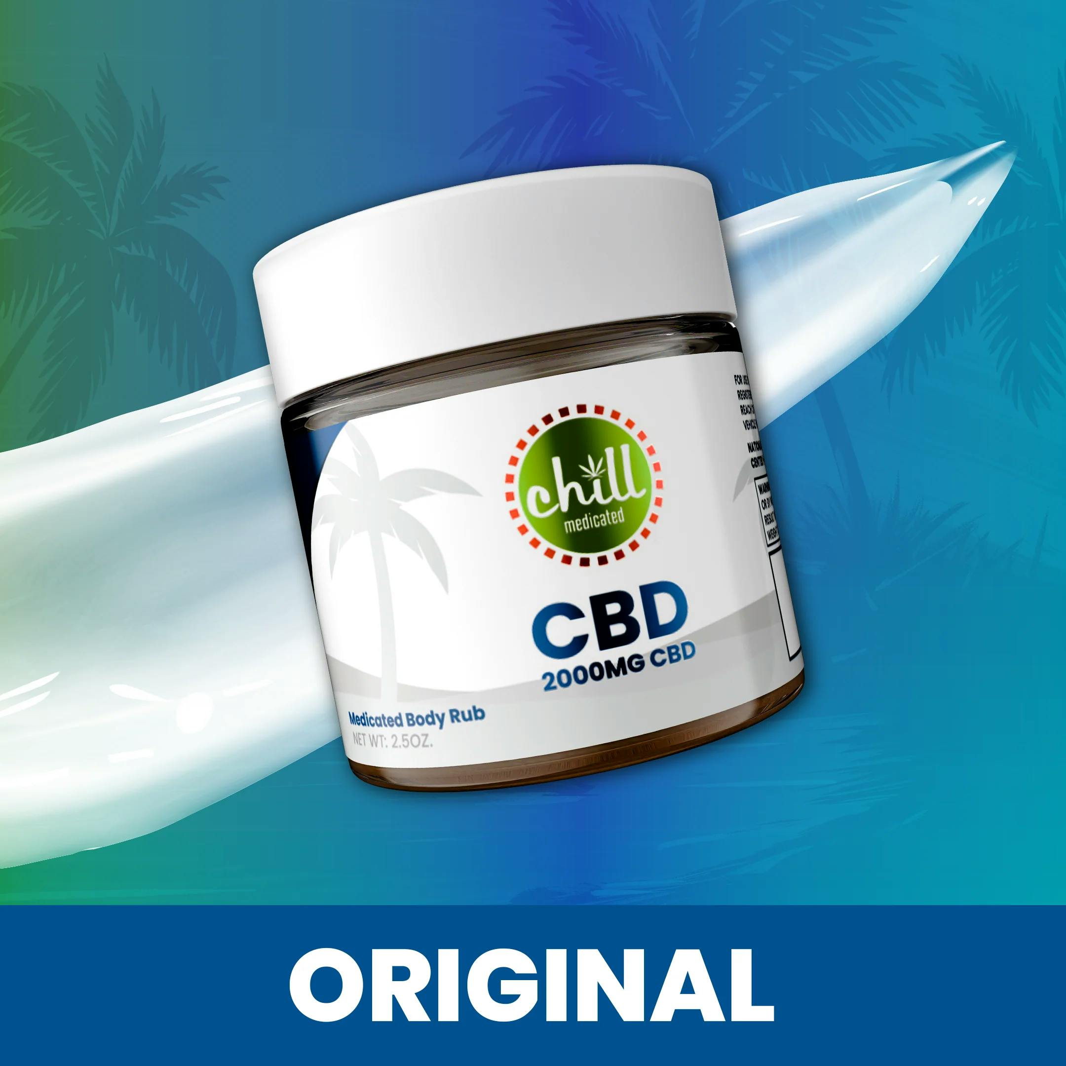 Product: Chill Medicated | Body Rub - 2.5oz - 2000mg - CBD