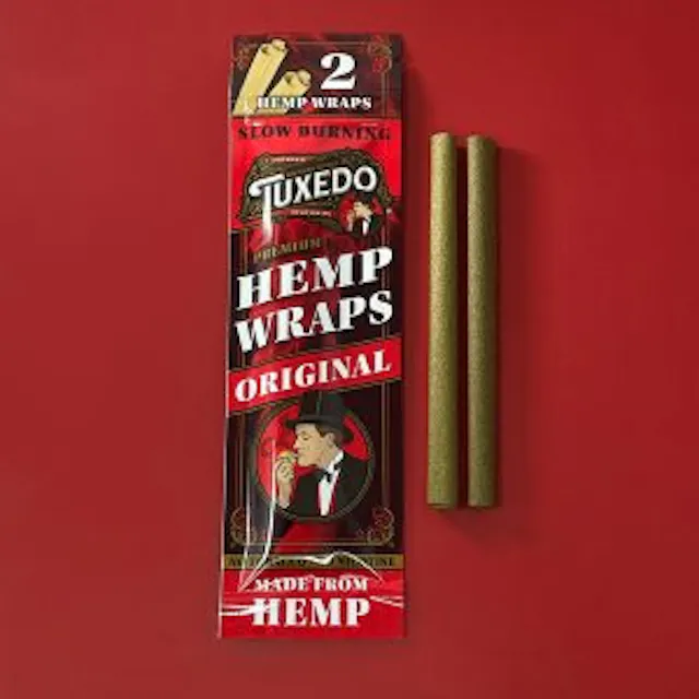 Papers Tuxedo Original Hemp Wraps 2pk (hybrid, papers rolling supplies)