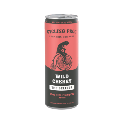 Product Cycling Frog - Wild Cherry - 10mg THC - 10mg CBD - Seltzer