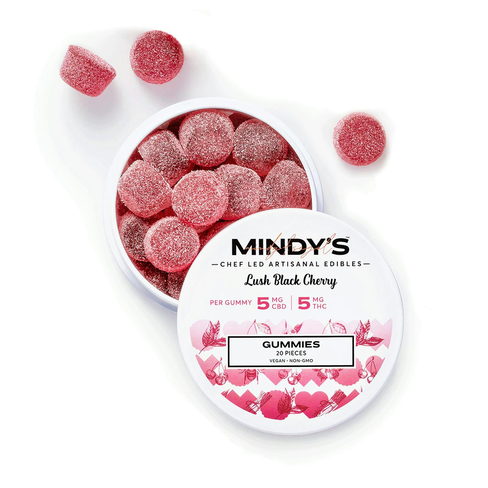 Mindy's - Gummies 1:1 - Lush Black Cherry (H) (CBD/THC) (100mg)