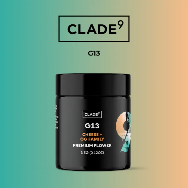 Clade9 Flower G13 3.5g (hybrid, whole flower)