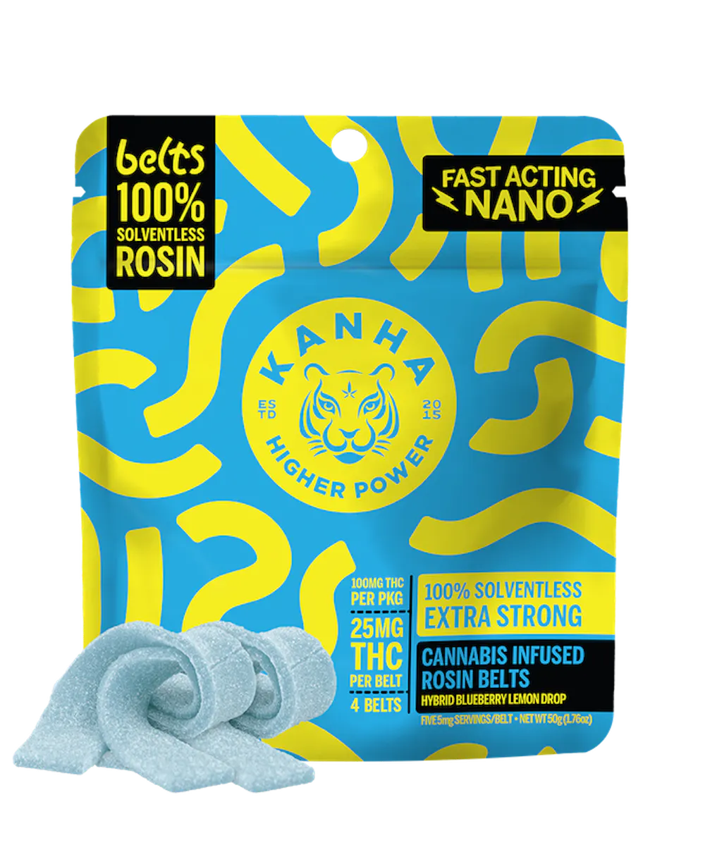 Product Kanha - Blueberry Lemon Drop Rosin Belts (100mg 4pk)