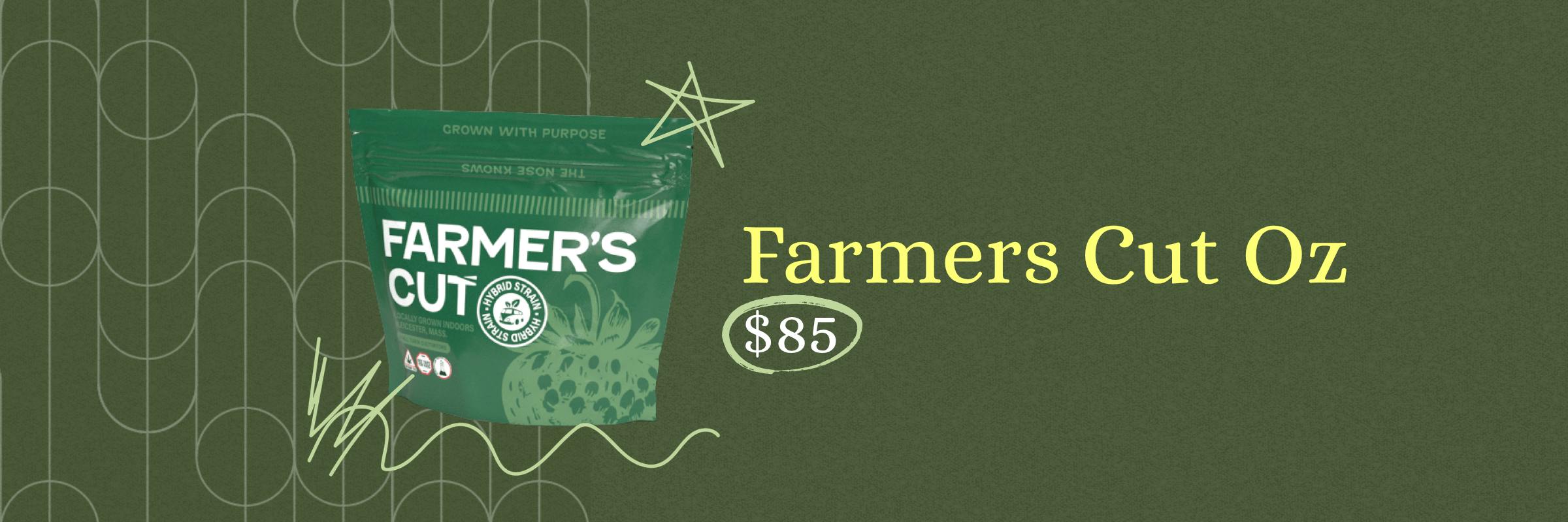 Get an ounce of Farmer's Cut flower for $85 at Greene Street Cambridge