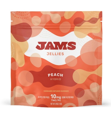 Product GR Jams - Peach Jellies 100mg (10pk)