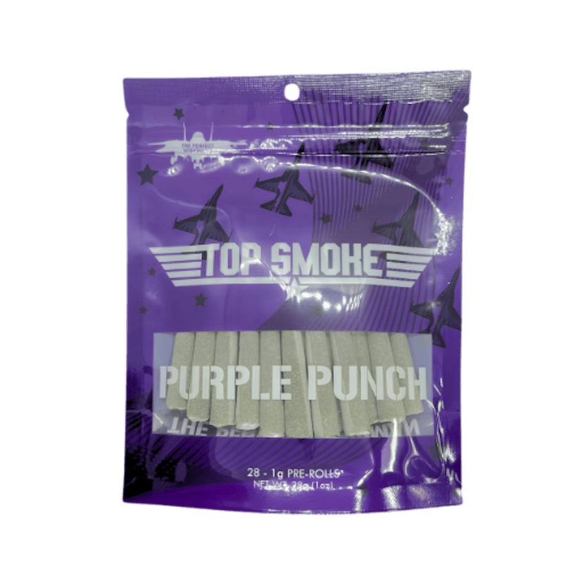 Top Smoke | 28 x 1G Preroll Pack | Purple Punch