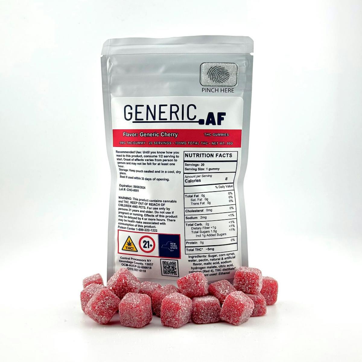 Image of Generic AF – Cherry | 100mg Gummies (5mg/10pk)