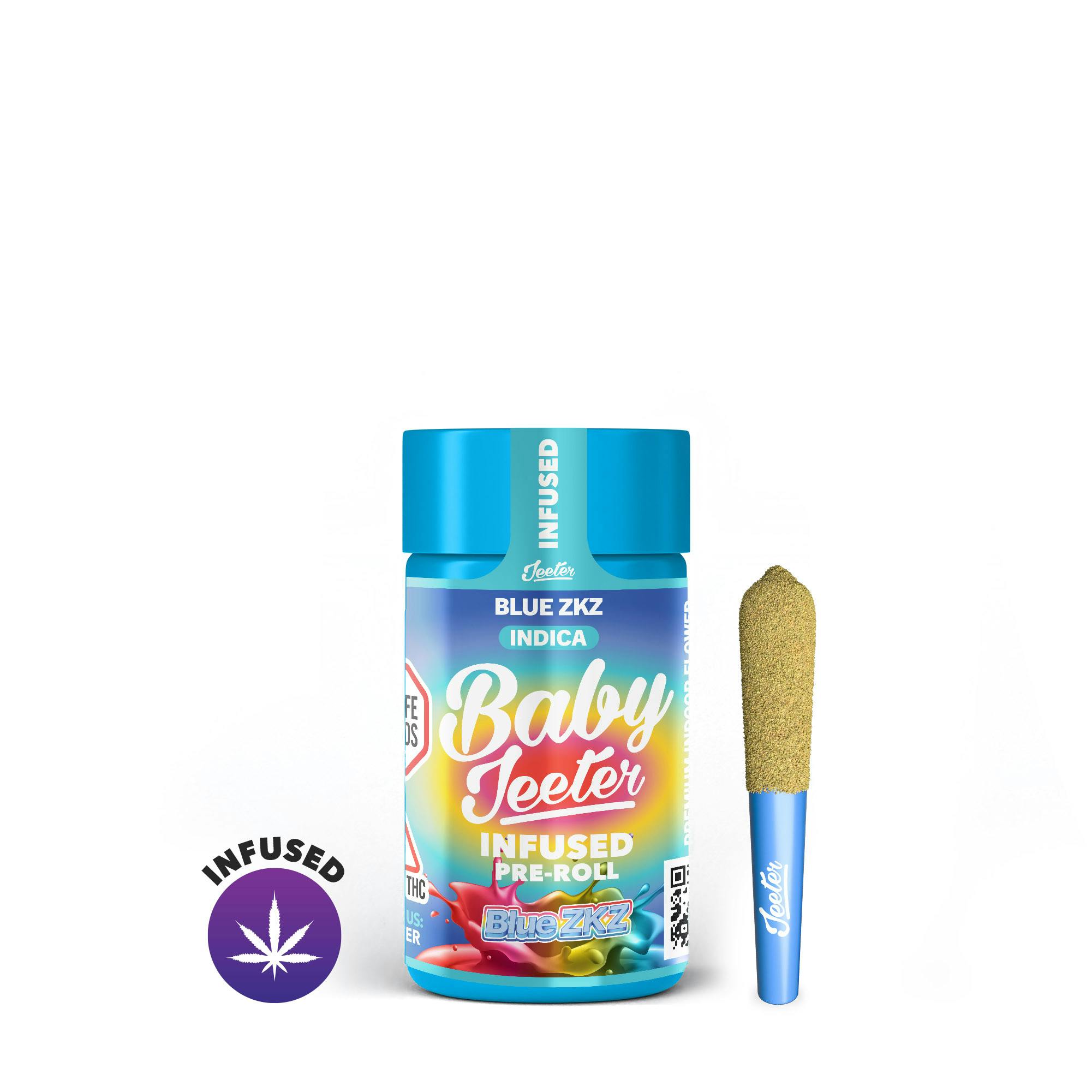 Photo of Blue ZKZ Baby Jeeter Infused Pre-Roll 5-pack | 2.5g