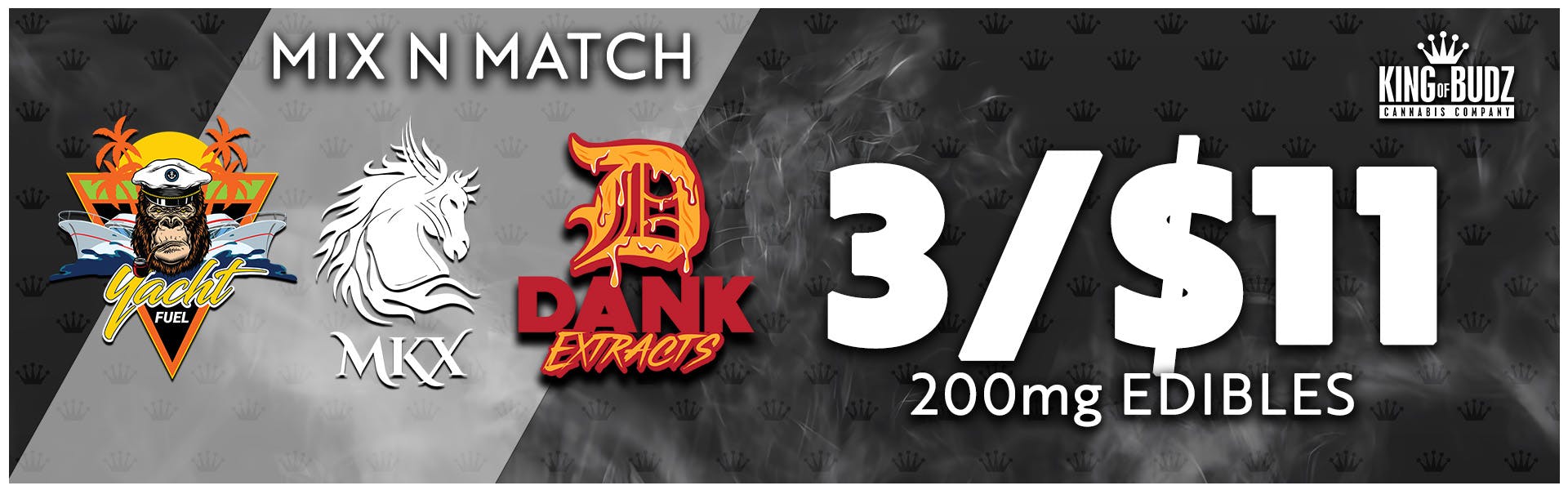 MKX/Yacht Fuel Sunken Treasure/Dank Crunch 200mg 3/$11