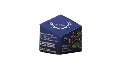 WYLD | Elderberry 2:1 THC:CBN Indica gummies-active