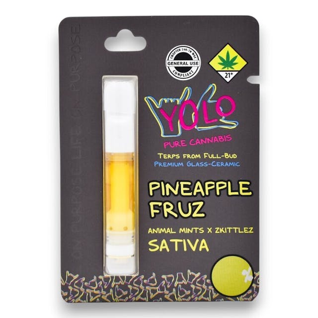 Yolo Vape Cartridge - Pineapple Fruz - 1g