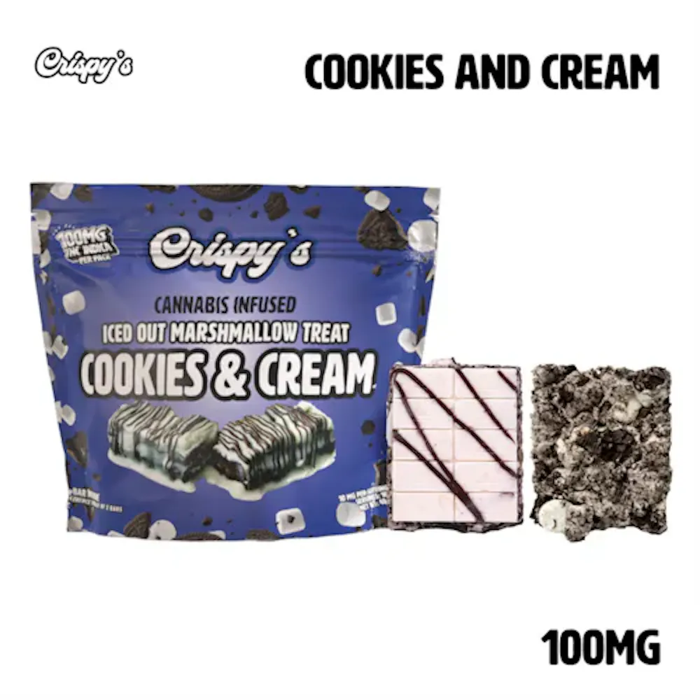 Product Crispys - Cookies & Cream - 100mg - Cereal Bar
