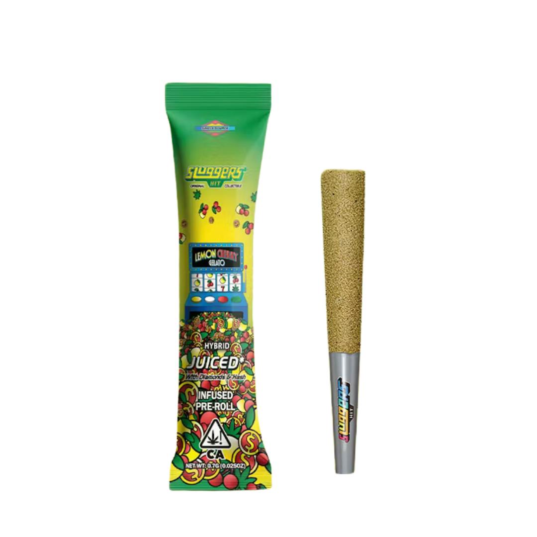 LEMON CHERRY GELATO DIAMOND & HASH INFUSED PREROLL
