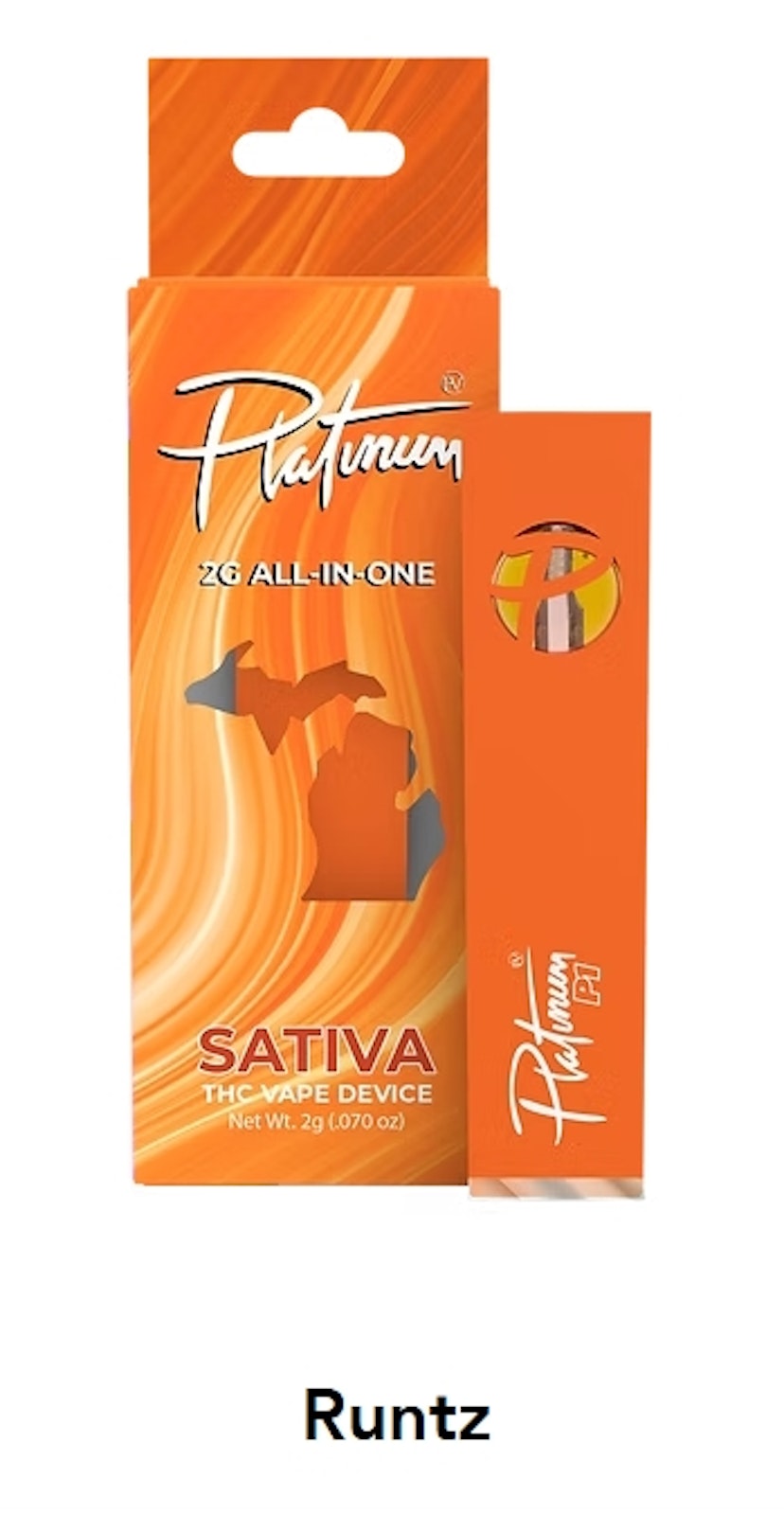 Platinum Vape Disposable | Runtz