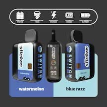 STICKEE STICKEE | BLUE RAZZ (2G | HYBRID) x WATERMELON (2G | HYBRID) | LIVE RESIN SWITCH DISPOSABLE — VAPORIZERS