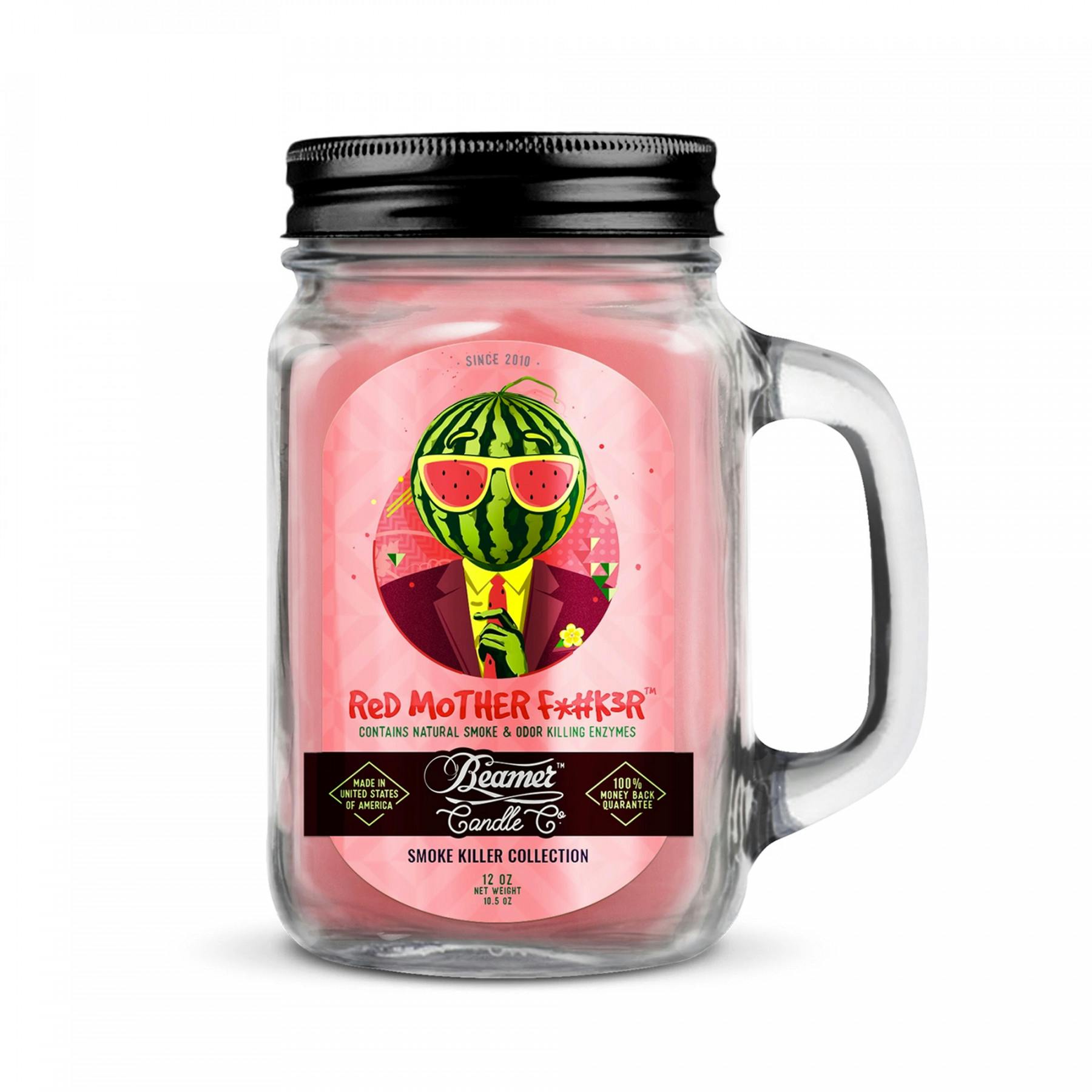 Beamer Candle Co | 12oz Glass Mason Jar Candle - Red Mother F*#k3r