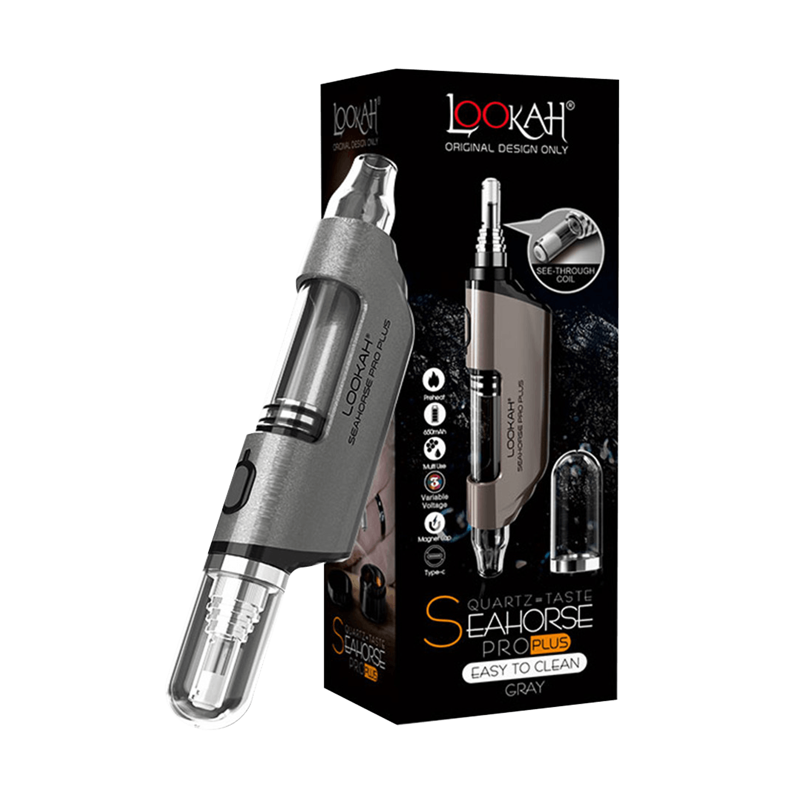 Lookah seahorse pro plus black | Skymint Ann Arbor - Industrial