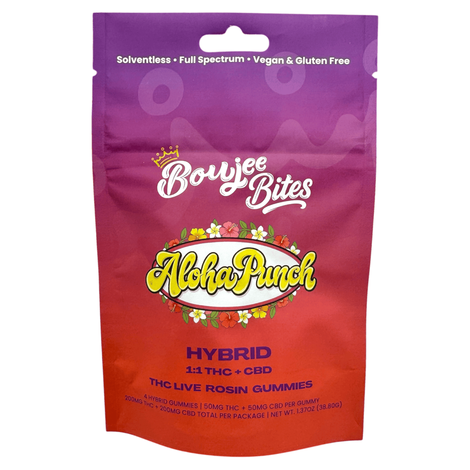 Product: Boujee | Live Rosin Gummies - 200mg - Aloha Punch