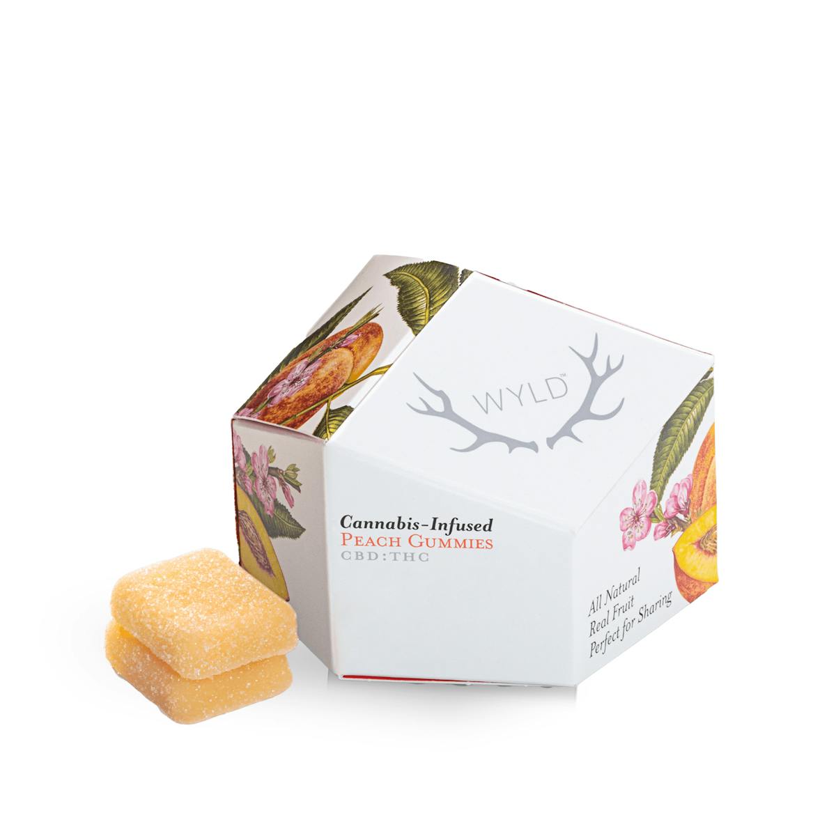 Photo of Peach CBD:THC Gummy – 50mg