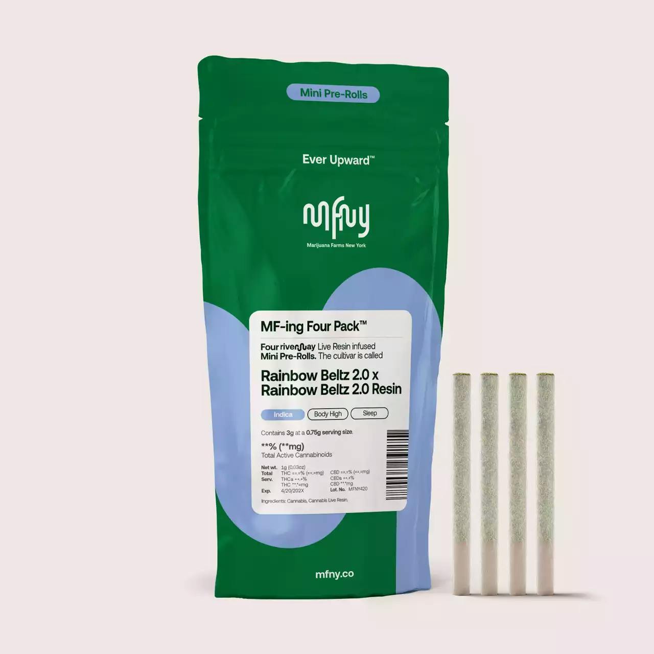 MFNY | Rainbow Beltz 2.0 x Rainbow Beltz 2.0 | Live Resin | 4pk | 0.75g