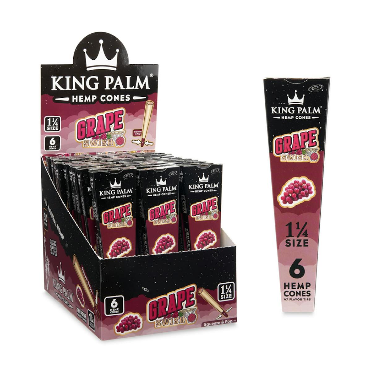 Photo of King Palm Cones – – Grape Swish 1 1/4 (6)