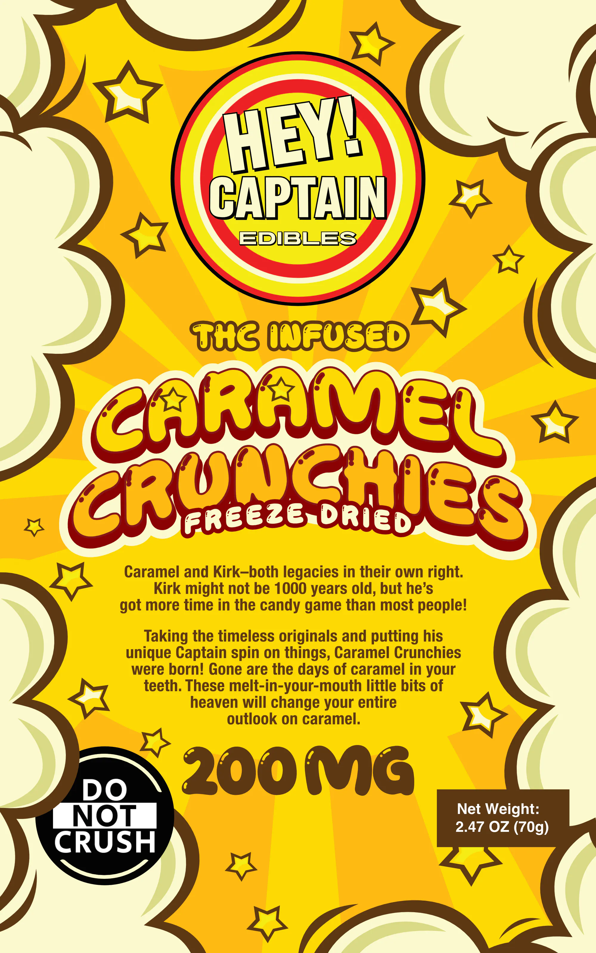 Hey! Captain - 200mg Candies - Caramel Crunchies | Planet Jane