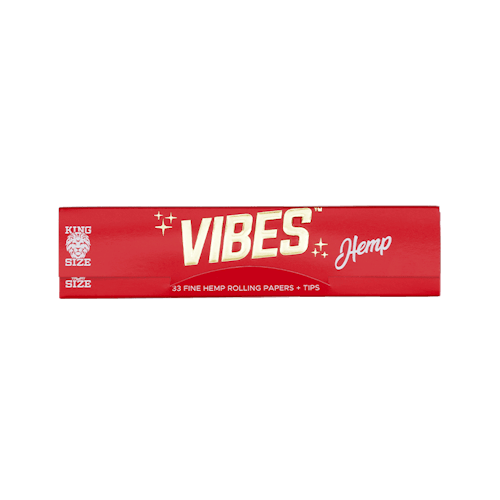 Vibes King Size Hemp Papers w/Tips photo