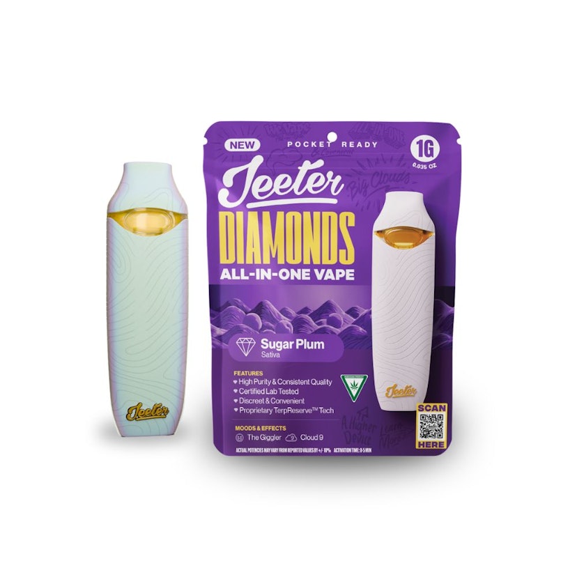 Jeeter 1g Liquid Diamond Disposable Sugar Plum