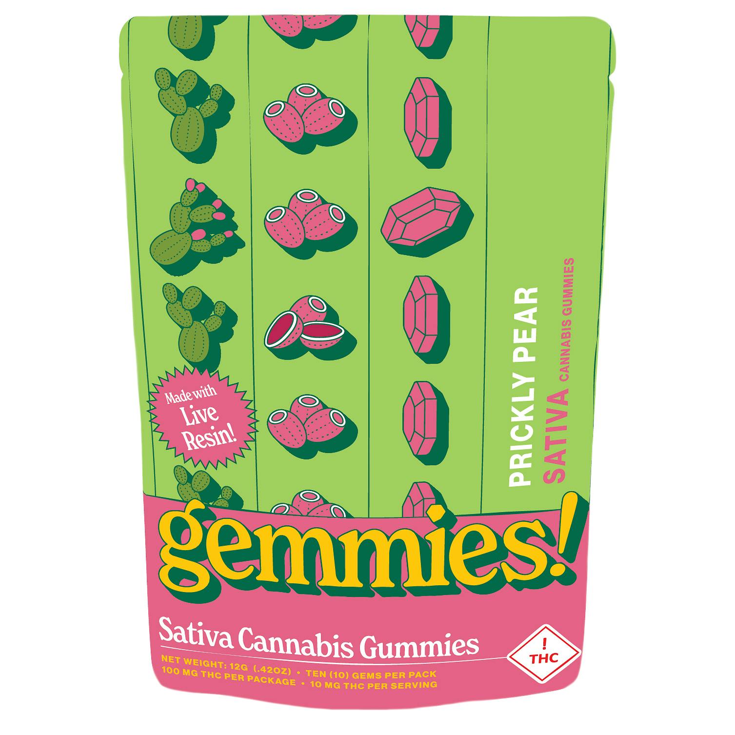 Gemmies | 100mg Gummies l Prickly Pear (Sativa)