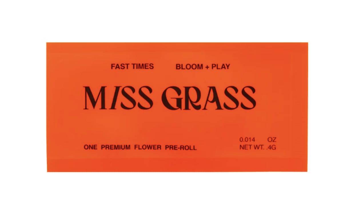 Photo of Miss Grass Fast Times 0.4g Single Preroll