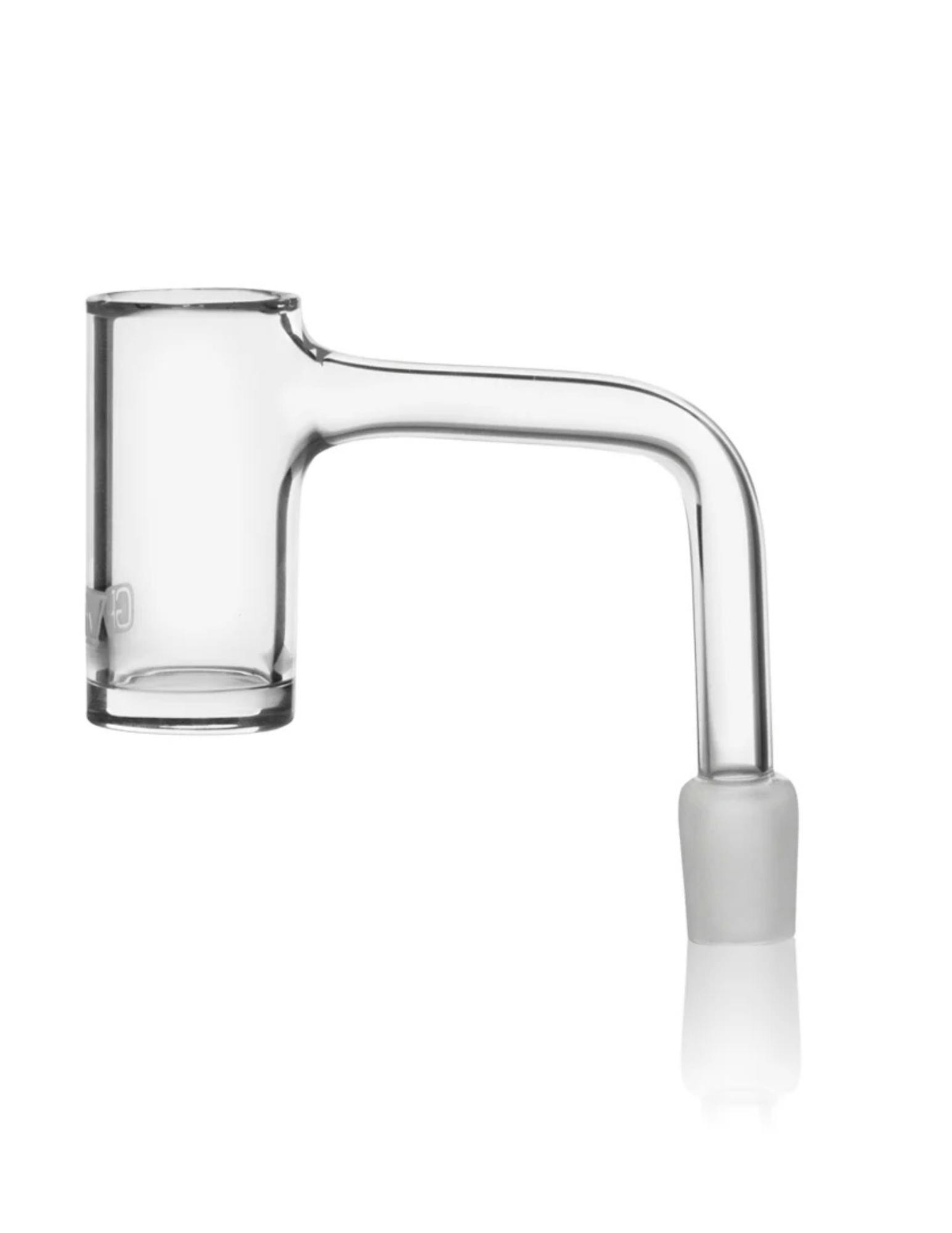 Grav - 14mm 90° Seamless Longneck Quartz Banger by GRAV