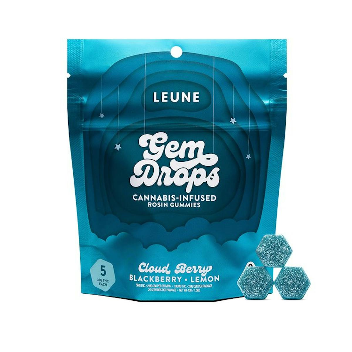 Image of Blackberry Lemon Hash Rosin Gummies | 5mg | 5pk
