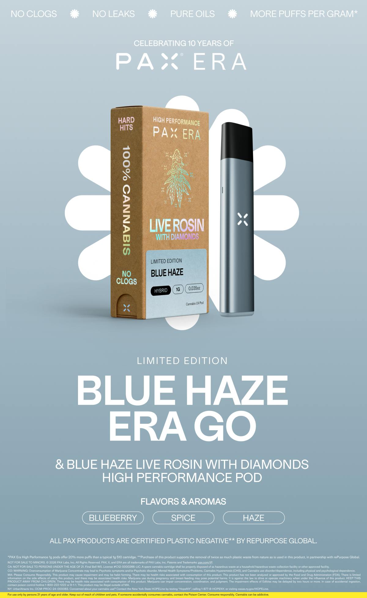 PAX Era Go | Blue Haze | Battery