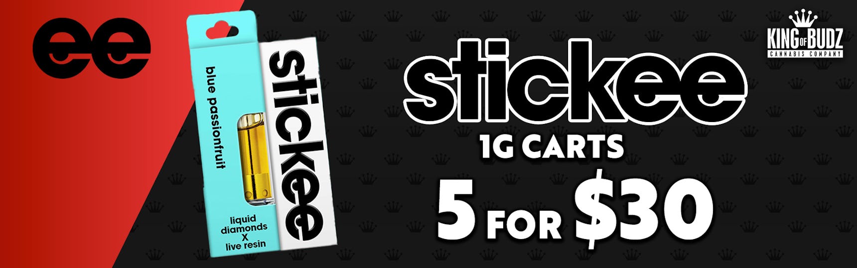 Stickee Live Resin Carts 5/$30