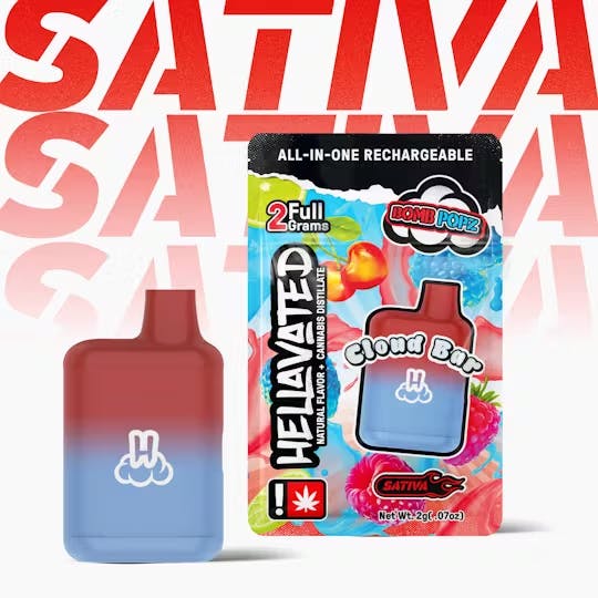 Shop Hellavated Bomb Popz Disposable Cloud Bar Vape Pen 2g
