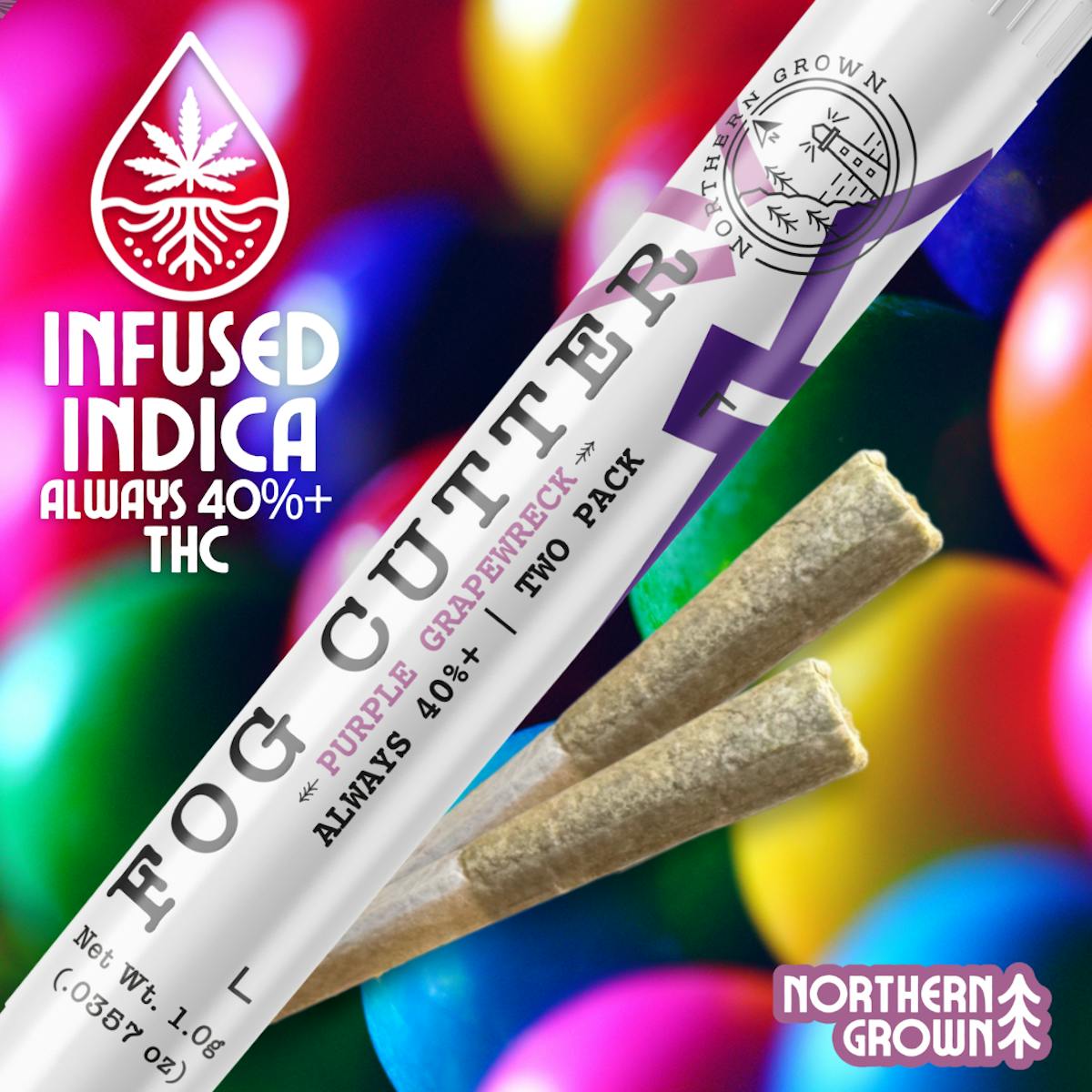 Photo of Northern Grown Fog Cutter Purple Grapewreck Infused Pre-roll 0.5g (2PK)