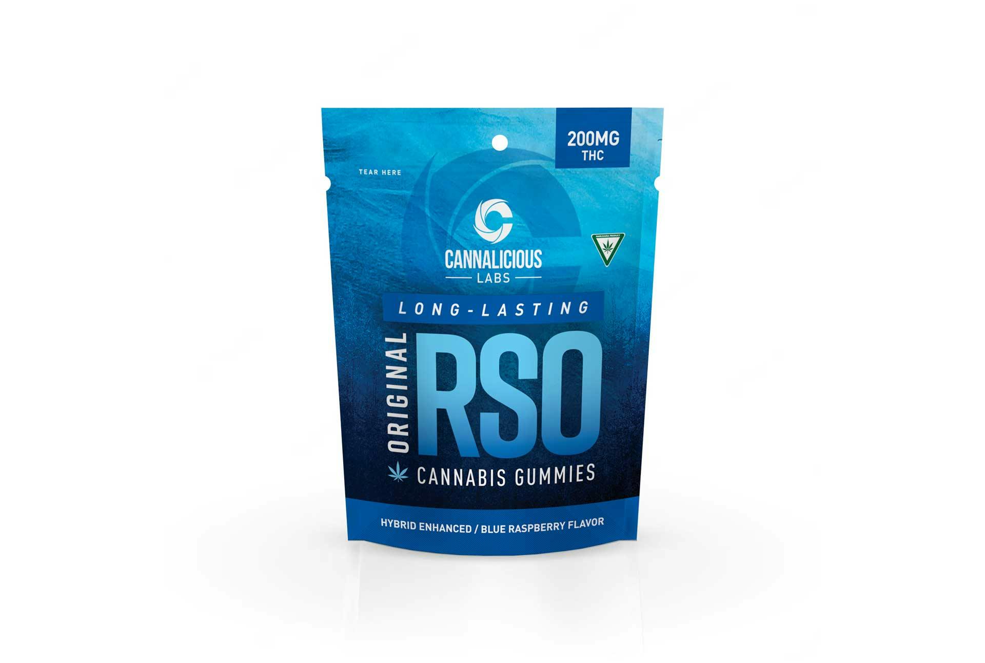 Cannalicious Labs | RSO Gummies - 200mg - Blue Raspberry (Hybrid)