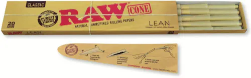 Raw Cones Classic Lean – 20Pk-1