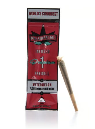 Product: PRESIDENTIAL | WATERMELON | MOONROCK | INFUSED PRE-ROLL INDICA