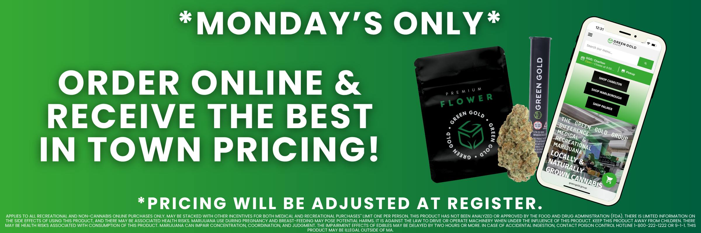 Monday Online. Order online at GGG and get 20% off your order. 
