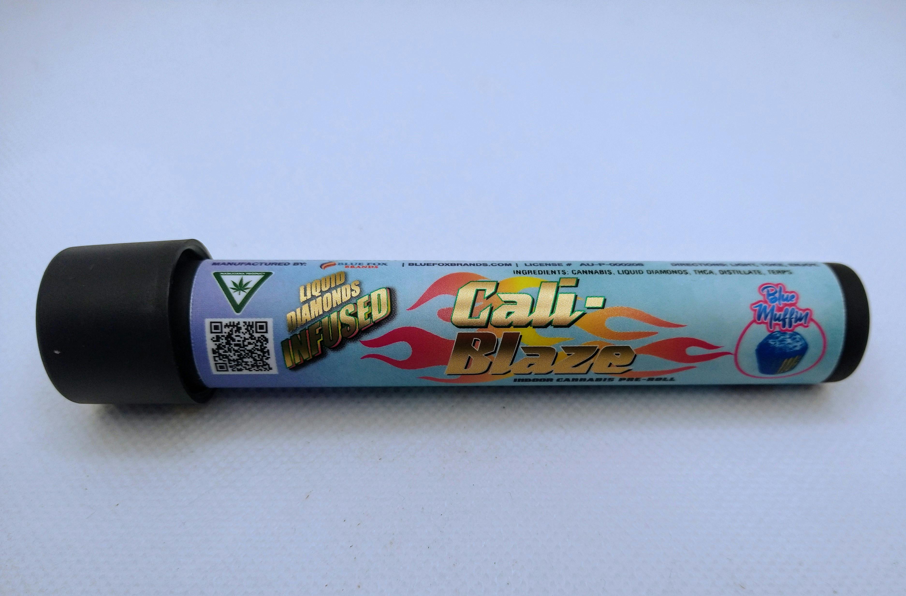 Product: Cali Blaze | Blue Muffin | Infused Pre Roll Hybrid